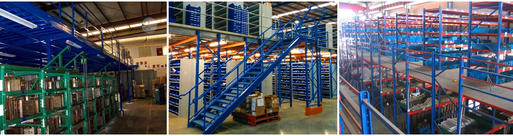 Factory Directly Sale Multi Level Steel Metal Floor Mezzanine Rack for Warehouse