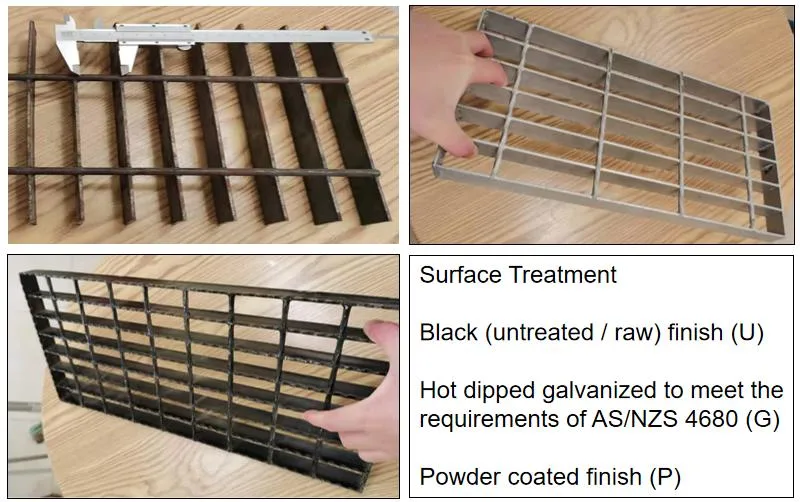19-W-4 Galvanized Steel Light-Duty Bar Grating Platform Used Serrated Shape with 1