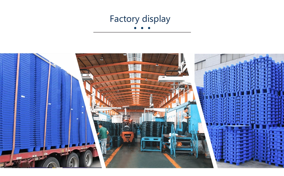 Wholesale Anti-Slip Double Face/Side Grid Logistic Industrial Warehouse Storage Euro Durable Stackable Reversible Blue HDPE Plastic Pallet Price