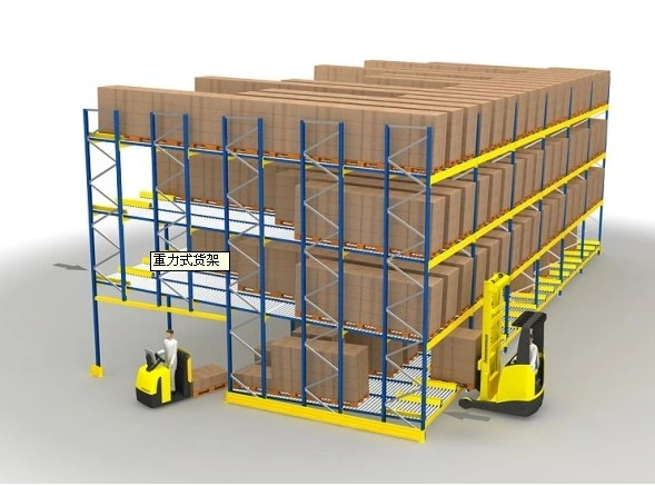Heavy Duty Custom Industrial Rolling Shelves Stainless Steel Shelf Carton Flow Rack for Warehouse
